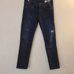 Evisu Low Rise Skinny Dark Denim Jeans